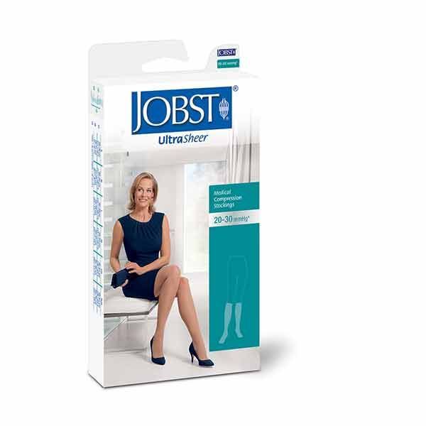 Jobst Hosiery Ultrasheer Waist High 15-20Hg Large Black