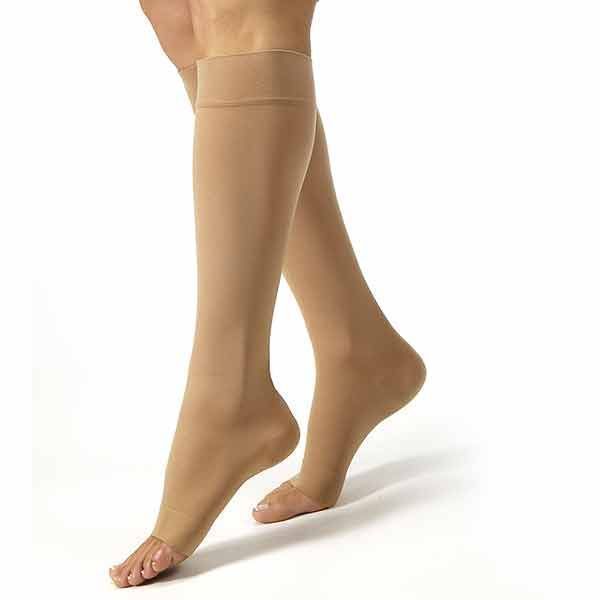 JOBST Relief Knee High Open Toe Xlge Beige 15-20mmHg