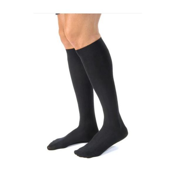 JOBST For Men Casual Knee High Large Black 30-40mmHg