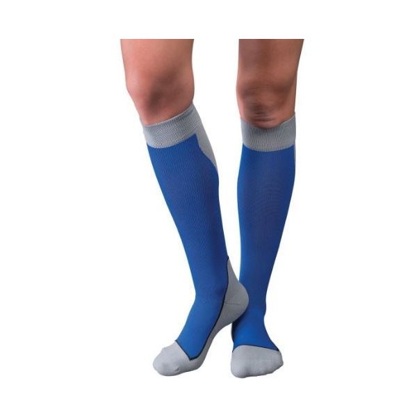 Jobst Sport Knee High Compression Sock 15-20mmHg X-large Royal Blue
