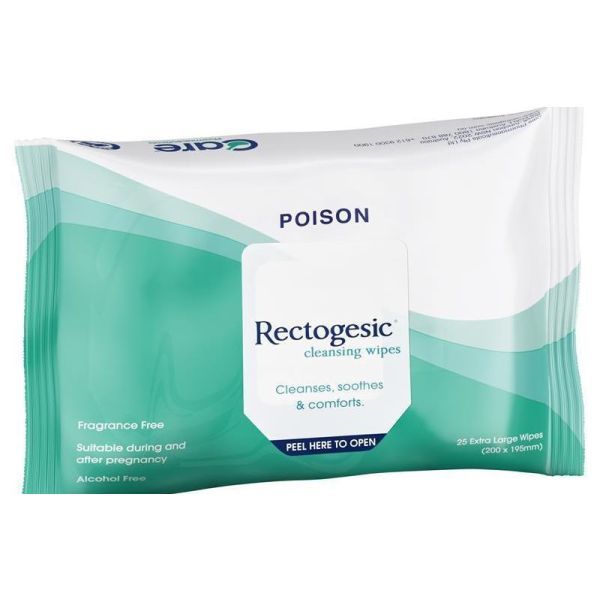 Rectogesic Cleansing Wipes Pk25