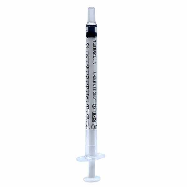 BD 1ml Tuberculin Syringe Sterile Luer Slip Pk100
