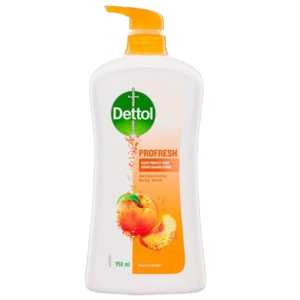 Dettol Profresh Shower Gel Peach Burst 950ml