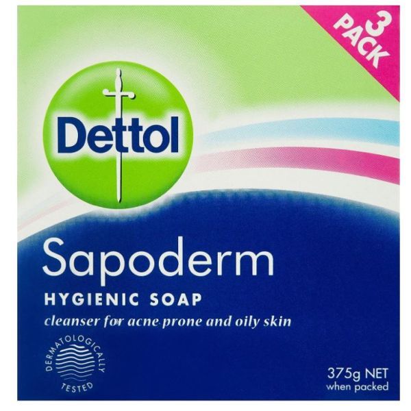 Dettol Sapoderm Hygienic Soap Pack 3