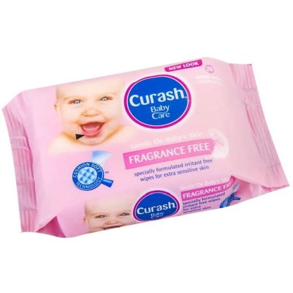 Curash Fragrance Free Wipes Pack 20
