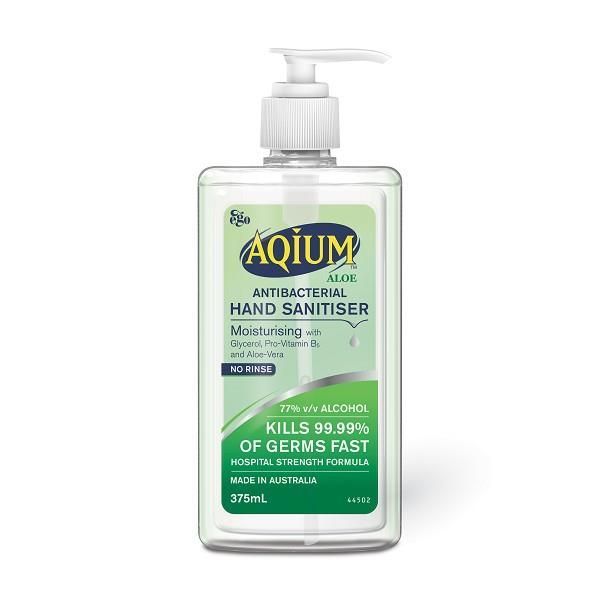 Aqium Hand Sanitiser Aloe 375ml