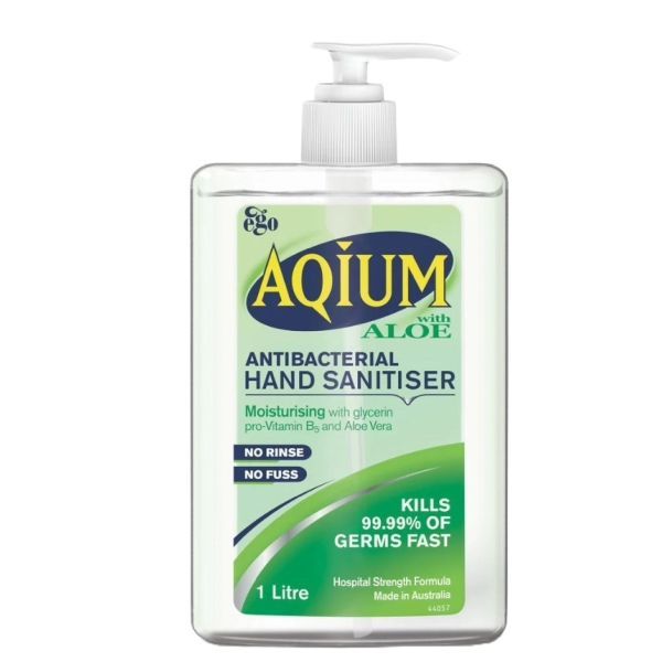 Aqium Hand Sanitiser Aloe 1L