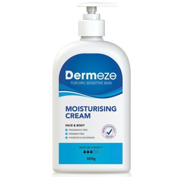 Dermeze Moisturising Cream 500g Bottle