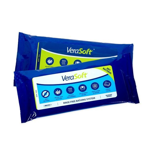 Verasoft Bathing System Antibacterial 20x20cm Pk8