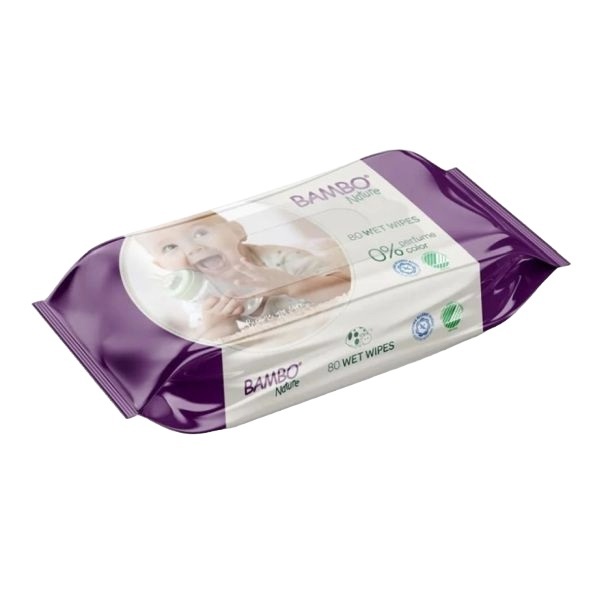 Bambo Nature Wet Wipes 15x20cm Pack 80