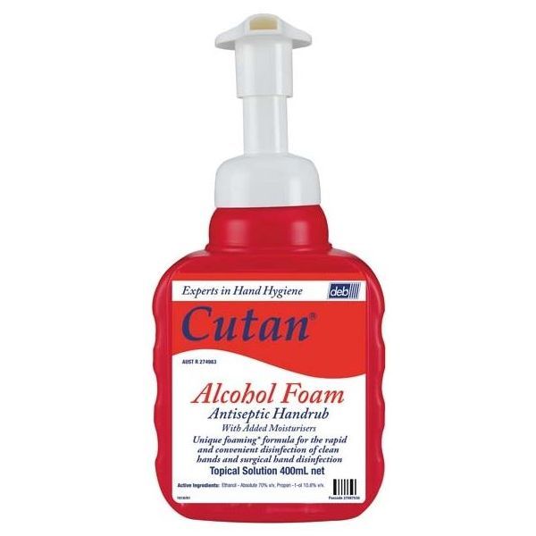 Cutan Foam Hand Sanitiser 400ml Pump
