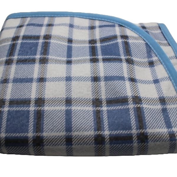 Adult Mealtime Clothing Protectors/Bib 90x45cm Scottish blue
