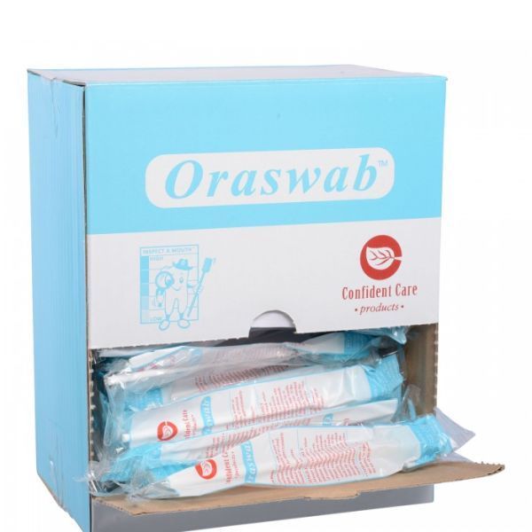 Confident Care Untreated Oral Swab  Box 100