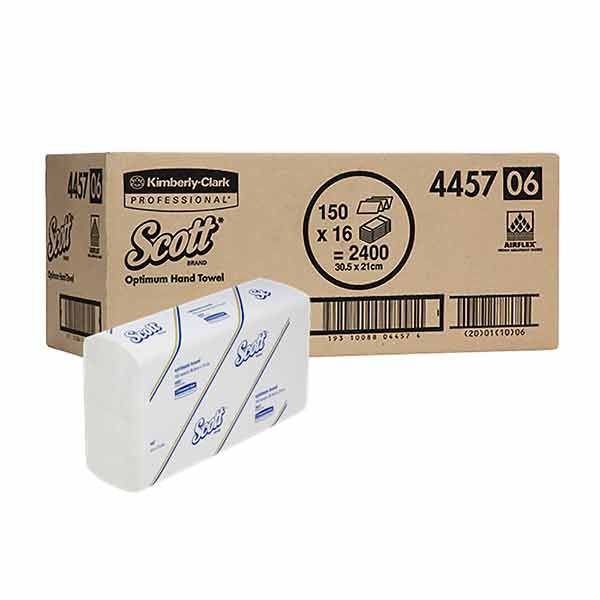 SCOTT Optimum Hand Towel Large 30.5x21cm Carton 2400