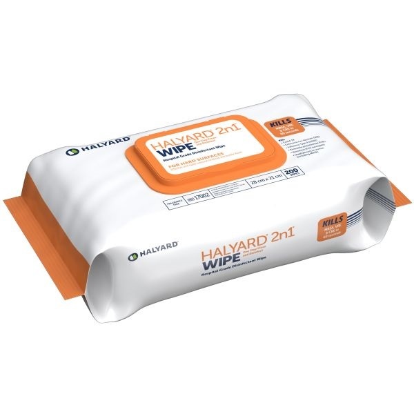 Halyard 2n1 Wipe Soft Pack 200 wipes