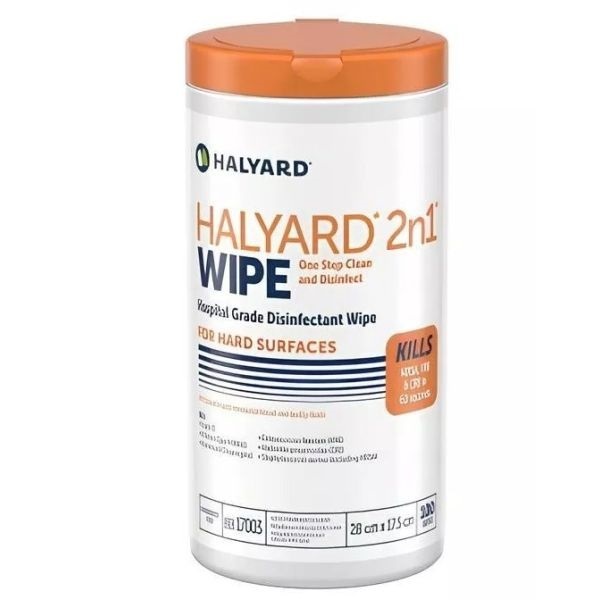 Halyard 2n1 Wipe Canister 100 wipes