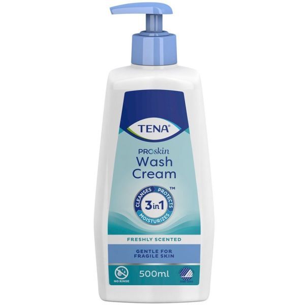 Tena Proskin Wash Cream 3-in-1 Blue 500ml Pump