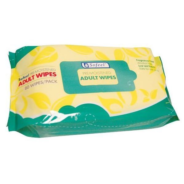 Sofeel Adult Wipes 21x26cm Pk80
