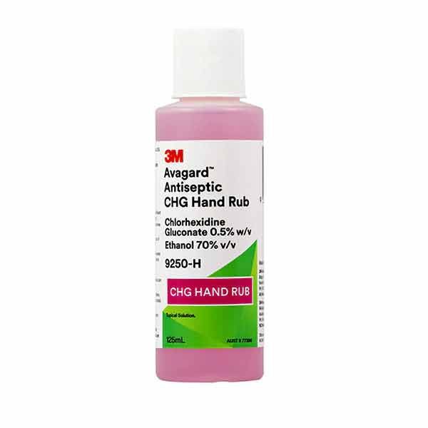 Avagard Antiseptic Hand Rub With Chlorhexidine Gluc 0.5% 125ml bottle