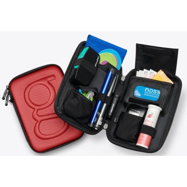 Glucology Diabetes Classic Travel Case Red