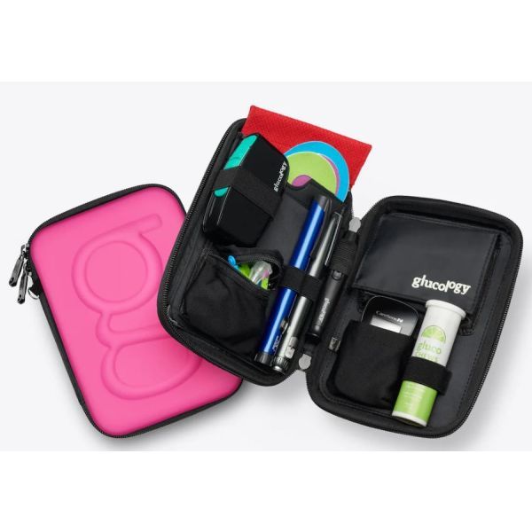 Glucology Diabetes Classic Travel Case Pink