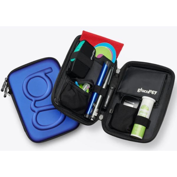 Glucology Diabetes Classic Travel Case Blue