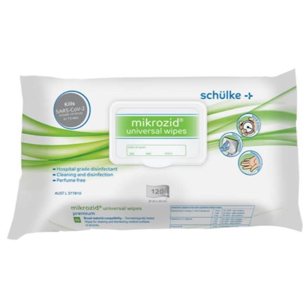 Mikrozid Universal Wipes 20x20cm Pack 120