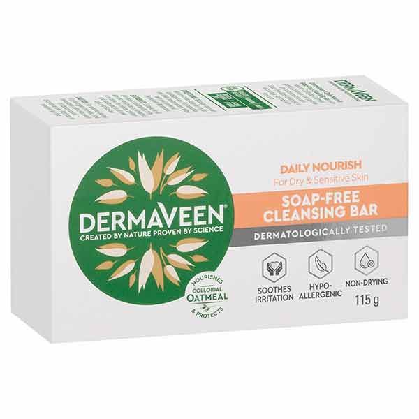 DermaVeen Daily Nourish Soap Free Cleansing Bar 115gm