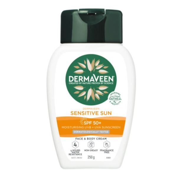 Dermaveen Daily Nourish Sun Sensitive Body Moist SPF50+ 250g