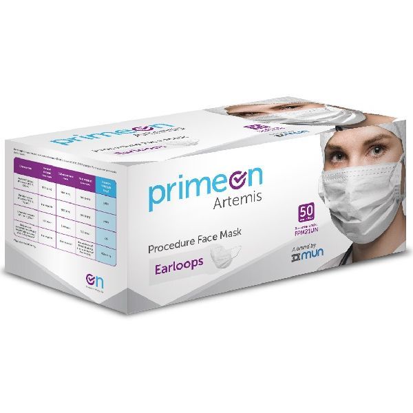 Primeon Artemis Procedure Face Mask Level 2 Ear Loop Box 50