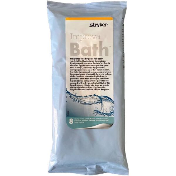 Comfort Impreva Bath Washcloths Fragrance Free Pack 8