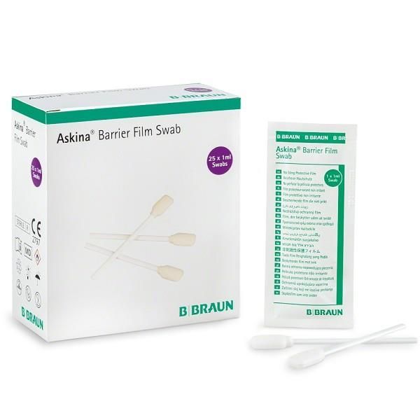 Askina Barrier Film Foam Swab 1ml Box of 25