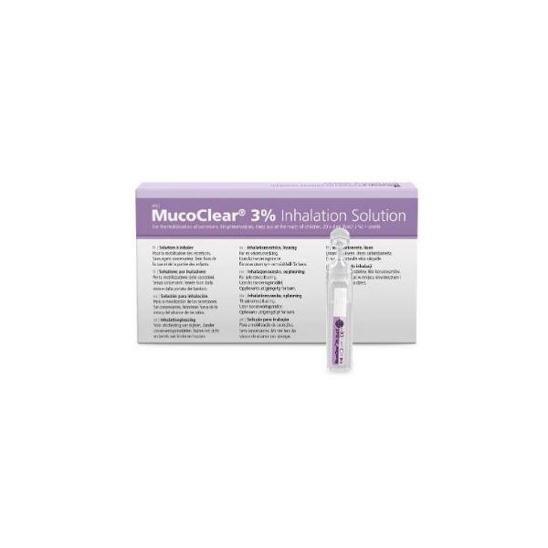 MucoClear 3% Hypertonic Saline 4mL 60 Ampoules