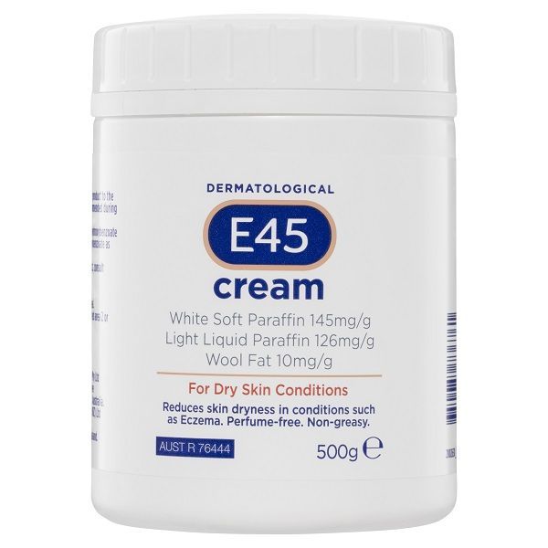 E45 Cream For Dry Skin Tub 500g