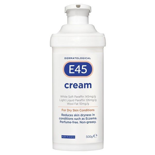 E45 Cream For Dry Skin Pump 500g