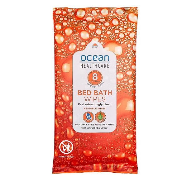 Ocean Bed Bath Wipes 24x20cm Pk8