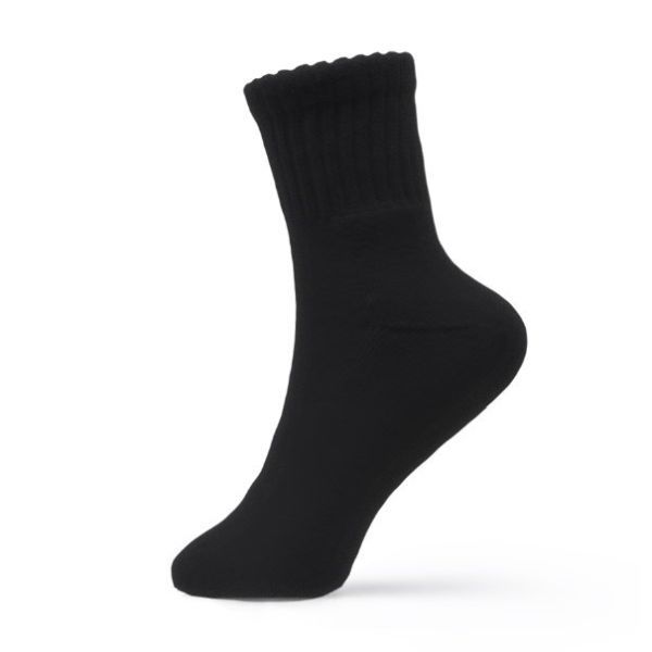 Underworks All Day Socks Ladies Mid Crew Walk Black Size 5-8 1 Pair