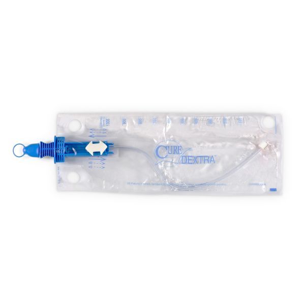 Cure Dextra Catheter Closed System Pre-Lubricated Unisex FG12 Box 90