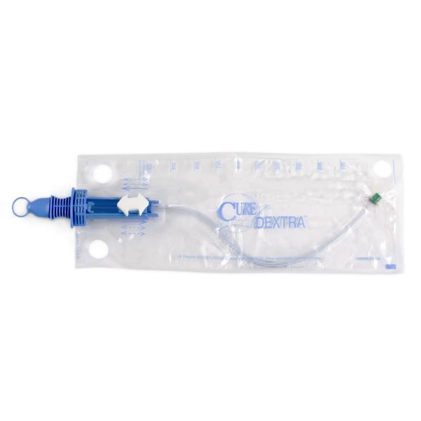 Cure Dextra Catheter Closed System Pre-Lubricated Unisex FG14 Box 90