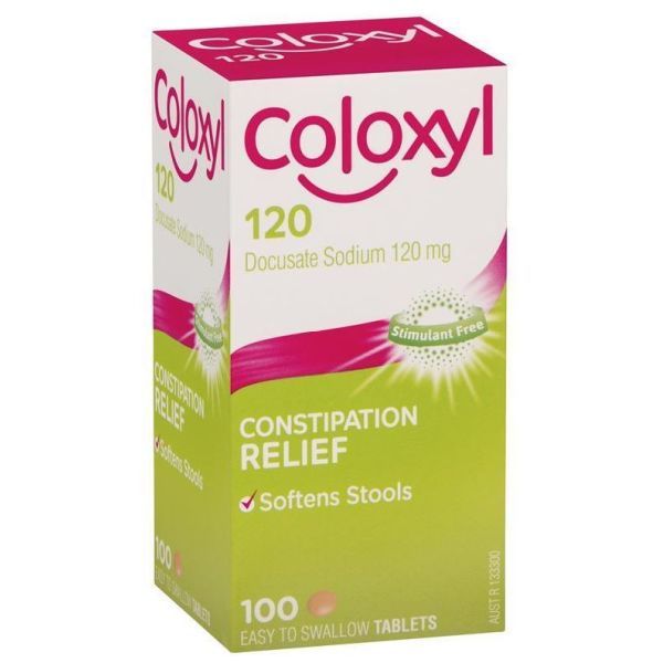 Coloxyl Tablets 120mg 100 Tabs