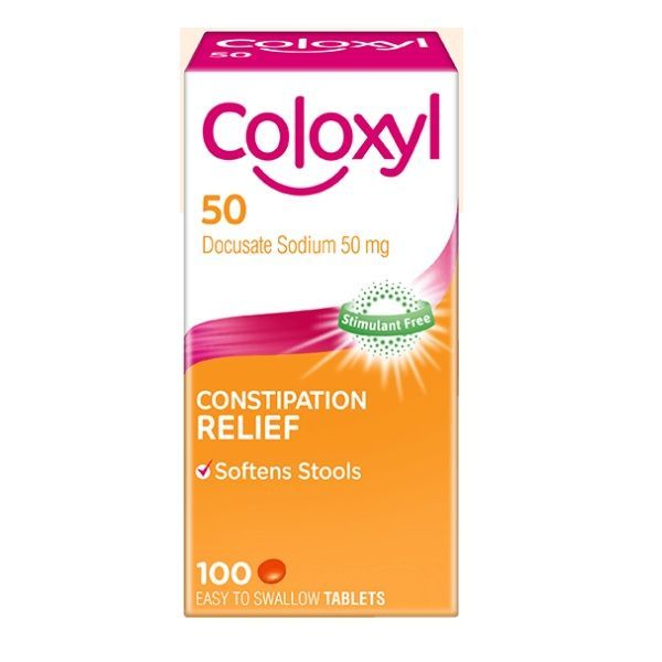 Coloxyl Tablets 50mg 100 Tabs