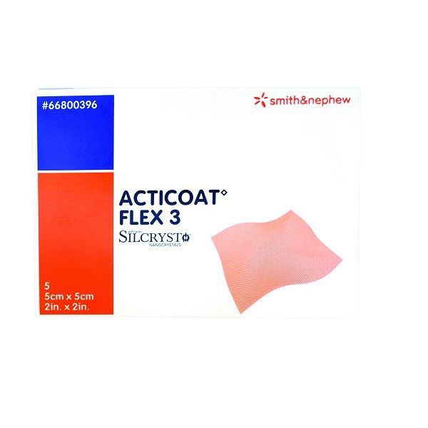 Acticoat Flex3 Silver Dressing 5x5cm