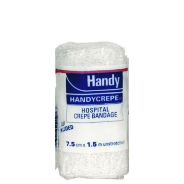 Bandage Handycrepe Hospital 7.5cmx1.5m