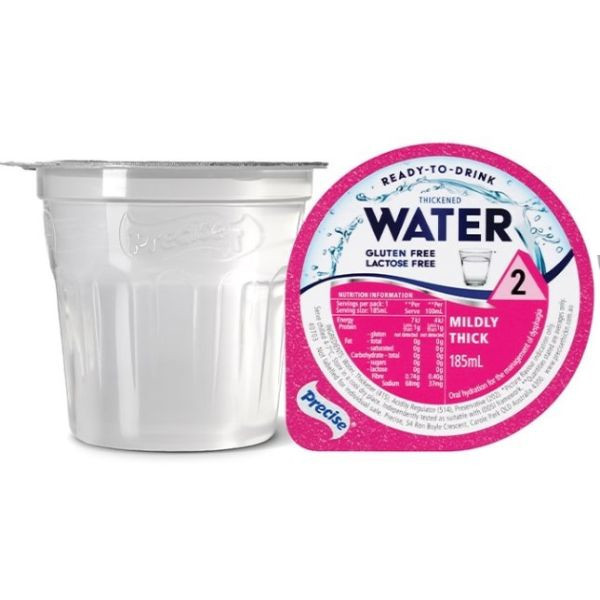 Precise Ready To Drink Water Mildly Thick/Level 2 185ml