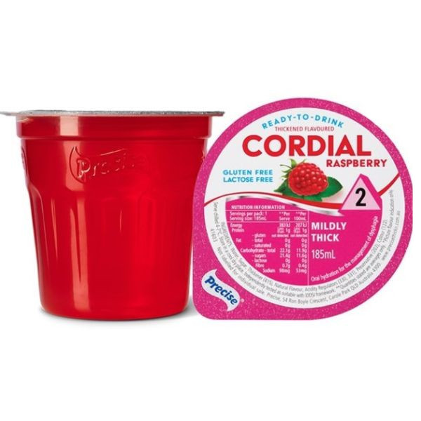 Precise Ready to drink Raspberry Cordial Mildly Thick/Level 2 185ml