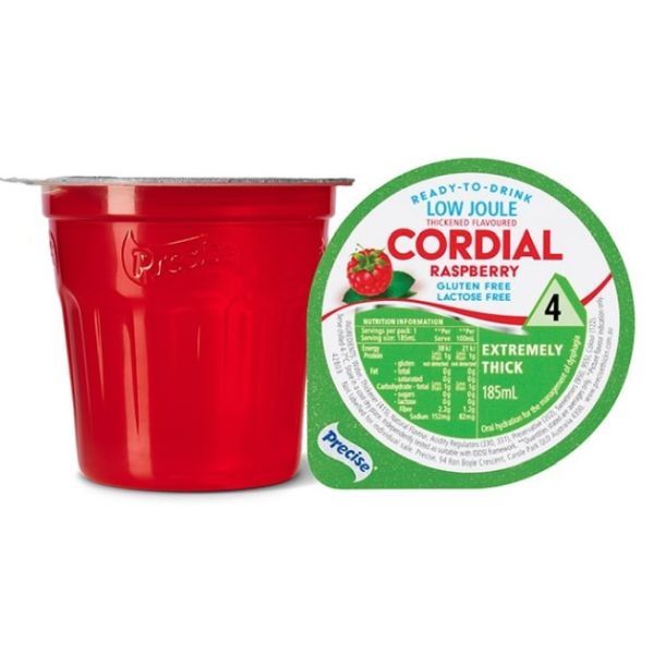 Precise Ready to drink Low Joule Raspberry Cordial Extremely Thick Level 4