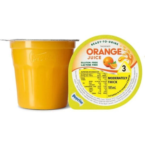 Precise Ready to drink Orange Juice Moderately Thick/Level 3 185ml