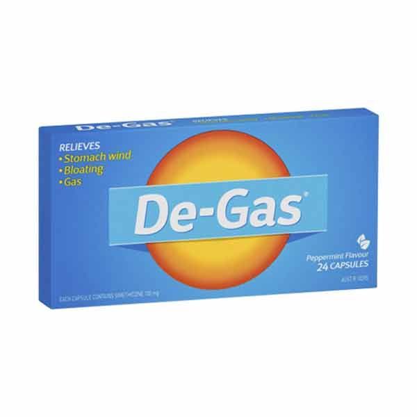 De-Gas Cap 100mg Box 24