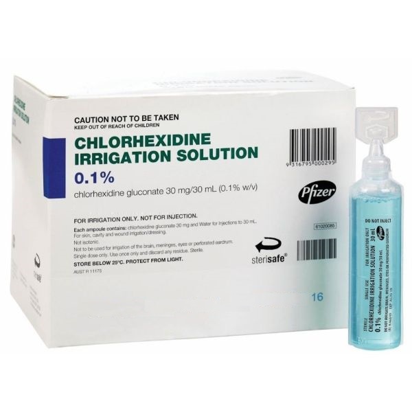 Chlorhexidine Irrigation 0.1% Ampoule 30ml