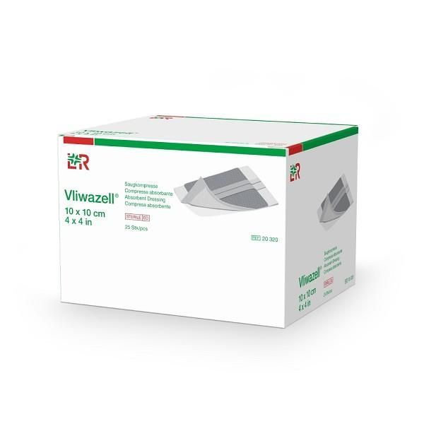 Vliwazell Sterile Absorbent Dressing 10x10cm Box 60